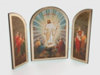Складни деревянные 12х18 трехстворчатые, двойное тиснение, арочные, в упаковке,Воскресение Христово