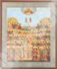 Икона Собор Петербургских святых на оргалите №1 18х24 двойное тиснение русская