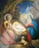 Икона Рождество Христово 12 на деревянном планшете 11х13 двойное тиснение 18 мм , с частицей святой земли в мощевике, упаковка святая