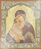 Икона Донская Божья матерь Богородица 2 на деревянном планшете 6х9 двойное тиснение, аннотация, упаковка, ярлык церковная