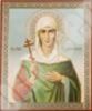 Икона Антонина 2 в деревянной рамке 11х13 Набор с Днем Ангела, двойное тиснение иерусалимская