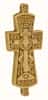 Крест деревянный параманный 17126, резной средний,10.5 см